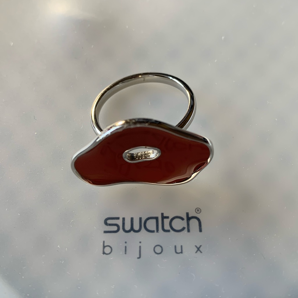 Swatch Bijoux Ring - Red Pinussina - Size 7